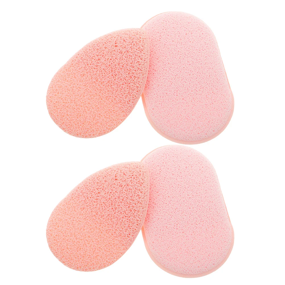 2Sets Face Cleansing Sponges Glove Style Deep Cleaning Makeup Remover Facial Exfoliator Soft Sponge for Women Travel Face