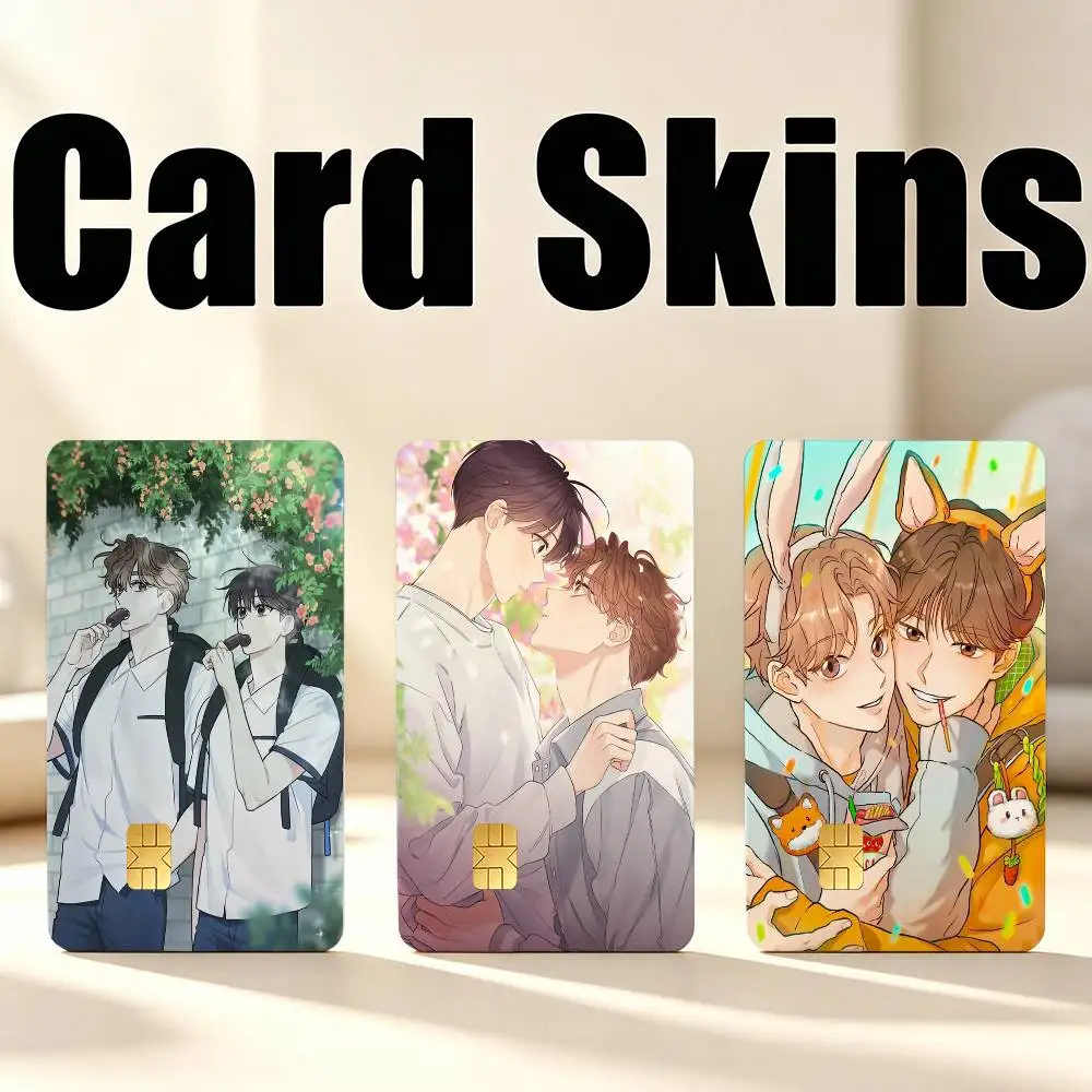 Manhwa Alpha Trauma Omega Complex  1Set 4Pcs Waterproof Card Skin Stickers for Credit Bus IC Cards