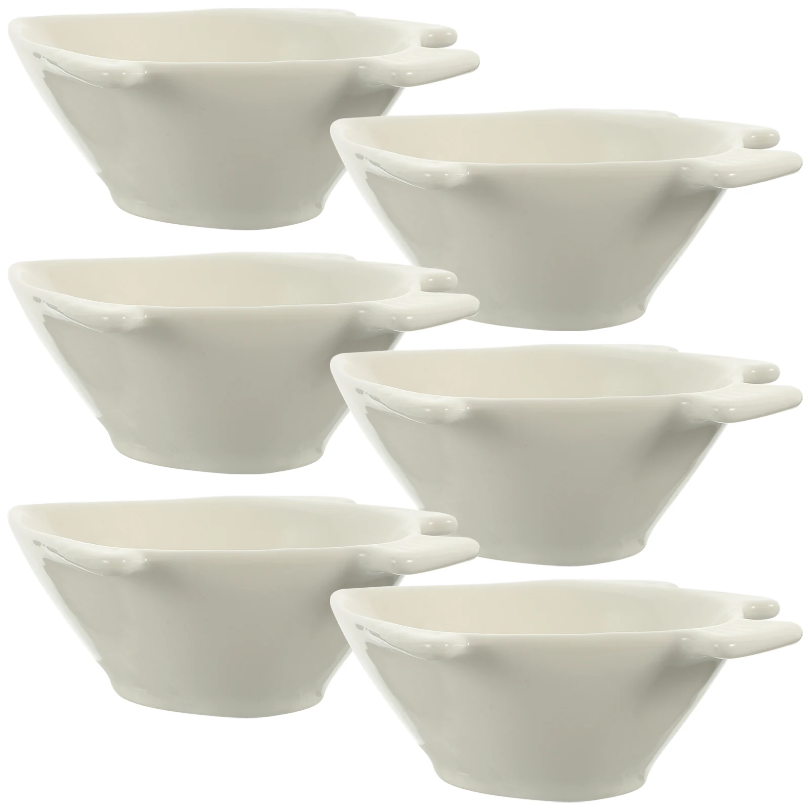 

6Pcs Ceramic Dipping Bowls Sauce Dishes for Oil Vinegar Soy Sauce Home Kitchen Catering Events Small Ceramic Bowls