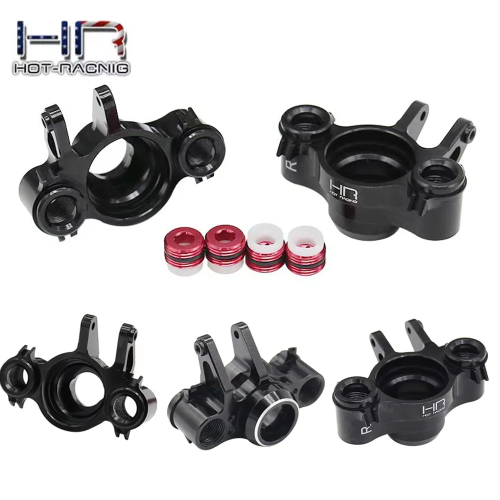 HR Hot Racing CNC Aluminum Metal Upgrade Parts Front Rear Axle Carriers Steering Blocks TRAXXAS 1/10 E-Revo 2.0