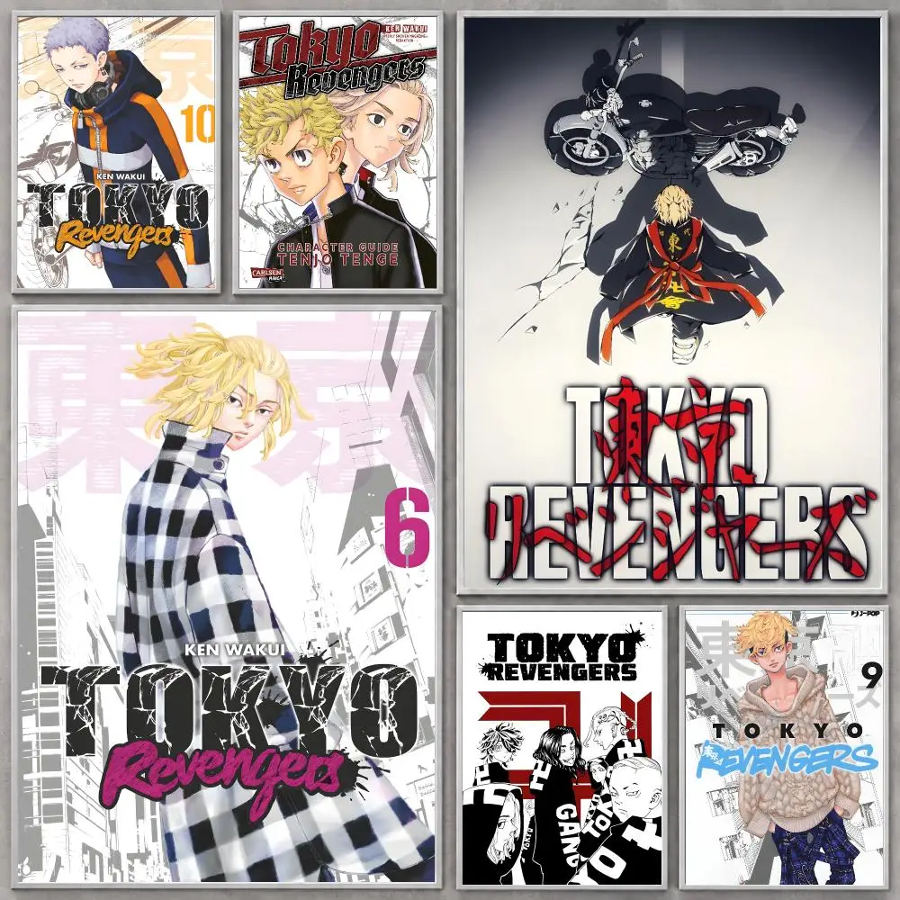 Manga Tokyo Revengers Poster Character Print Japanese Graphic Streaming Film Style Wall Artwork Bedroom Decor