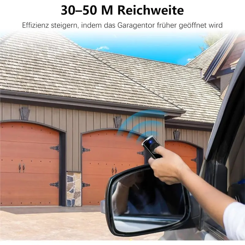 【أدوات منزلية】جهاز إرسال محمول لباب المرآب وجهاز تحكم عن بعد 868.3 BS Mhz فتحت باب المرآب لفتحة باب المرآب Hormann BS