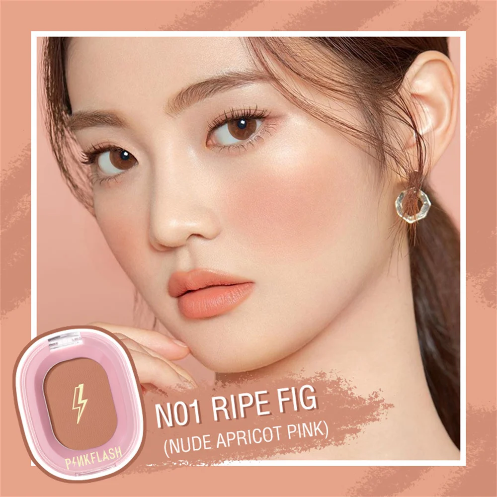 Monochrome Boost Your Complexion 2 In 1 Sweatproof Blush Makeup Show White Nature Exquisite Trimming Gradient