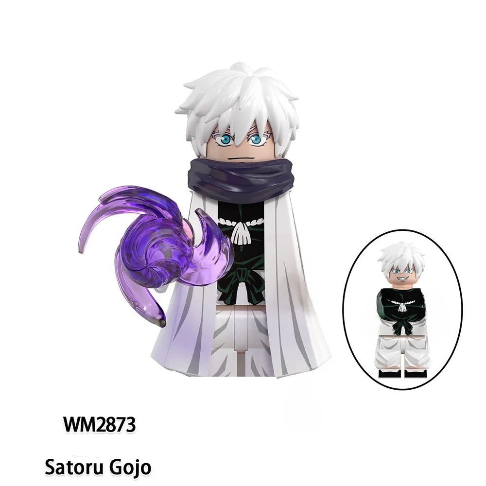 Jujutsu Kaisen Anime dessin animé Gojo Satoru Itadori Yuj Fushiguro Megumi Okkostu Yuta blocs de construction Mini figurines d'action jouet pour enfants