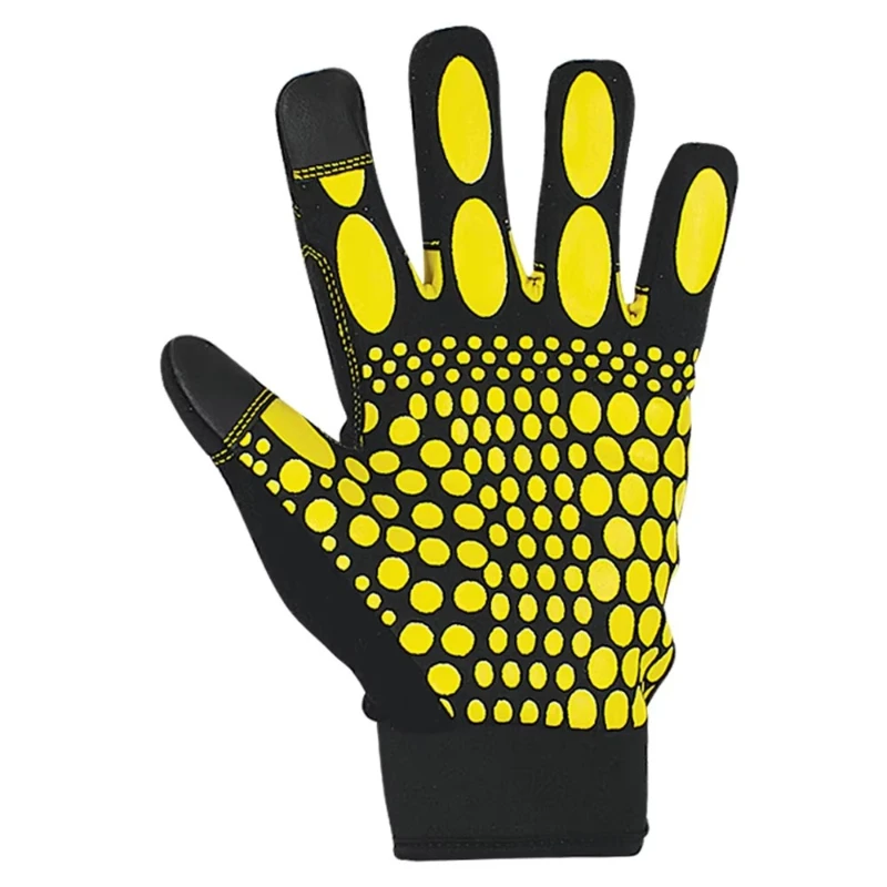 

High Performance High Quality All Finger Mechanical Safety Gloves New Leather Hand Protection Work Personal Defense Equipment