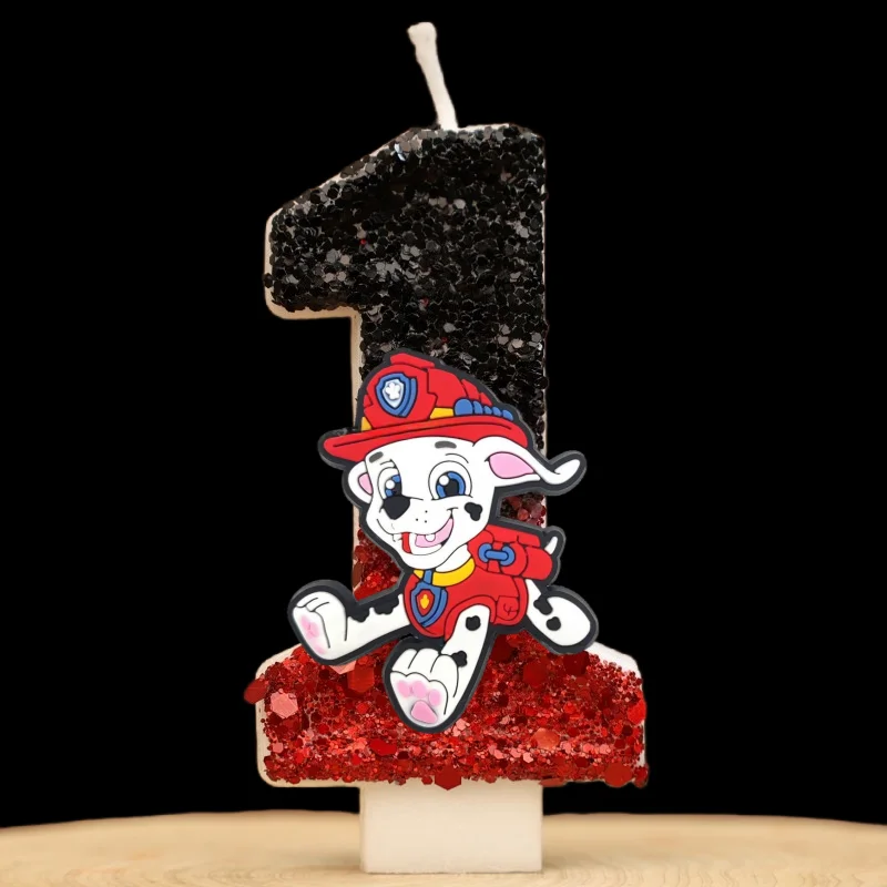 Paw Patrol Dog Candle Kids Birthday Cake Decoration Supplies Cute Cartoon Anime Figure Canine Party Accessories Supplies