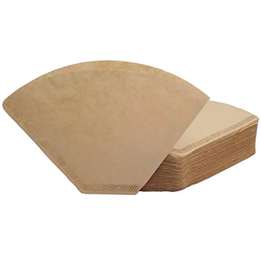 

#4 Cone Coffee Filter 8-12 cup, Unbleached Natural Paper, No Blowout, Disposable for Pour Over and Drip Coffee Maker, 100 Count