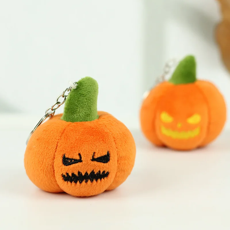 7CM Halloween Pluche Spook Sleutelhanger Creatieve Spookachtige Pompoen Decor Leuke Tas Rugzak Accessoires Ornamenten Vakantie Kerstcadeau