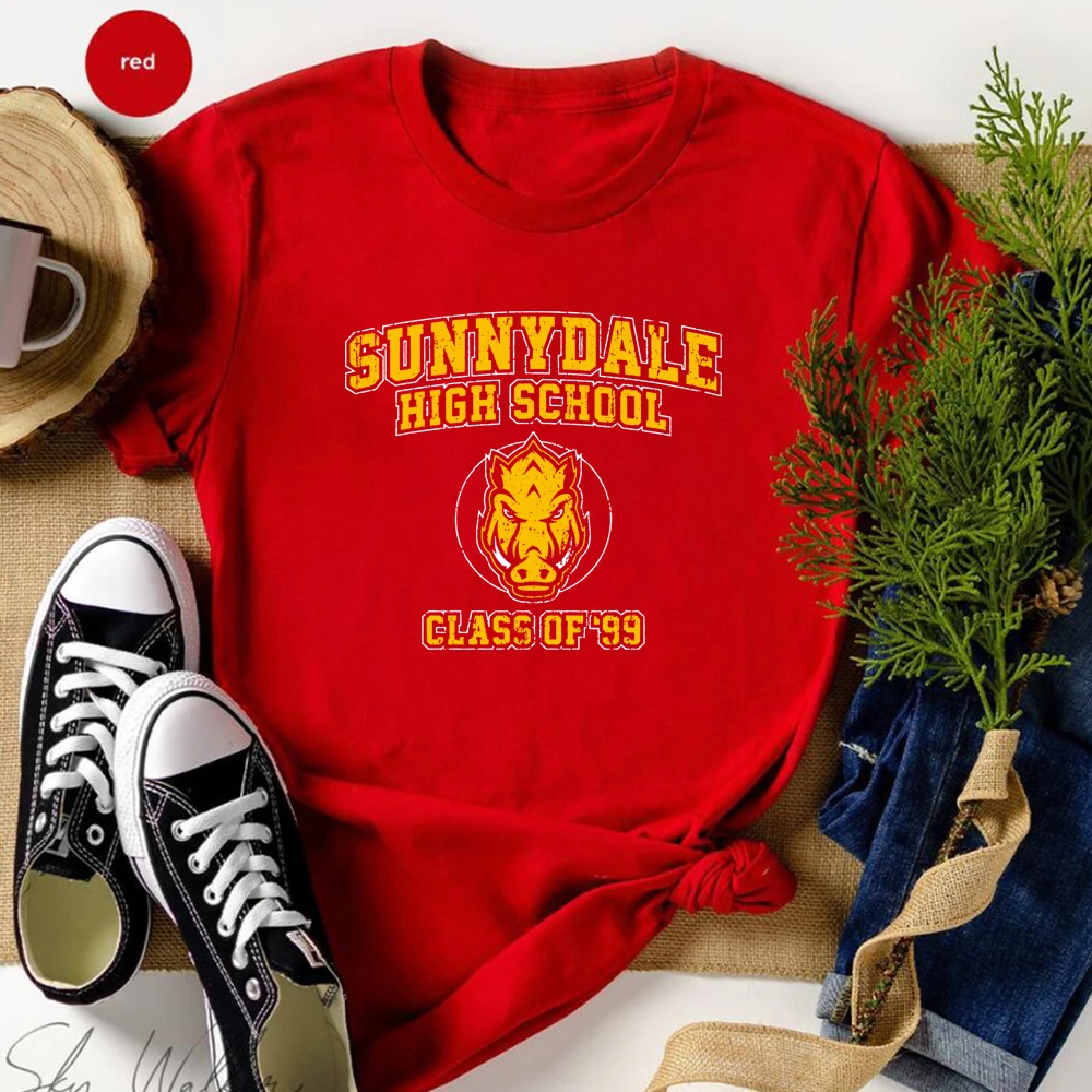 Sunnydale High School T-Shirt Buffy The Vampire Slayer Tshirt Class of 99 Tees Unisex Short Sleeve Tshirt Cool Vampire Shirts