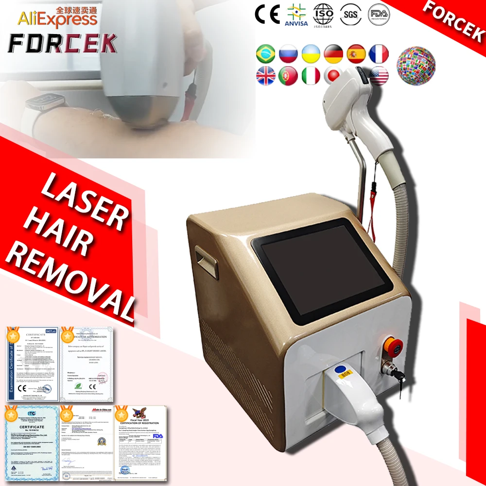 

Portable diode laser hair removal machine ice best women underarm epilator 755 808 1064nm diode laser hair removal machine