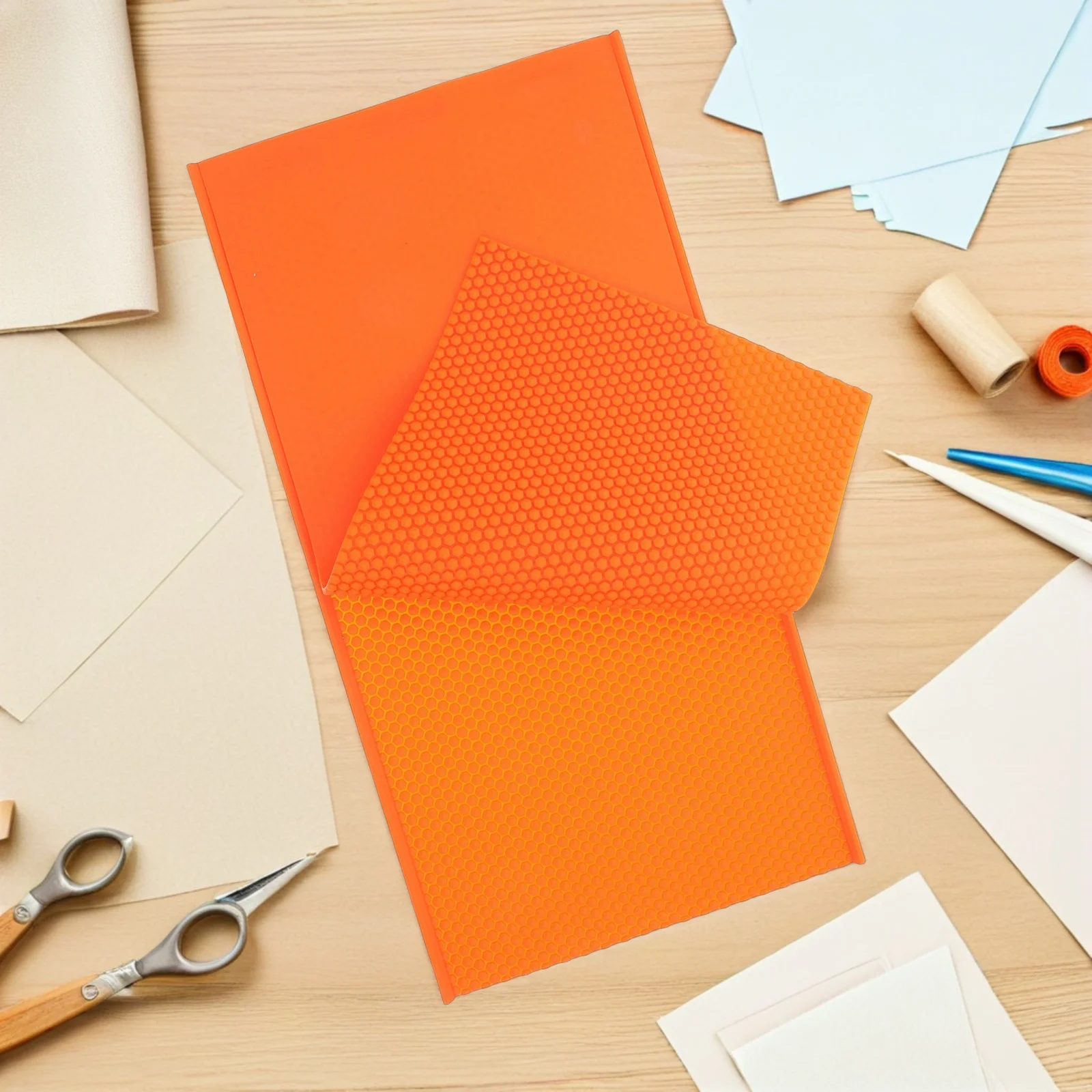 

Beeswax Press Sheet Soft Silicone Honeycomb Wax Foundation Mold for Home DIY Beeswax Crafting Honeycomb Sheets Makers Beekeeping