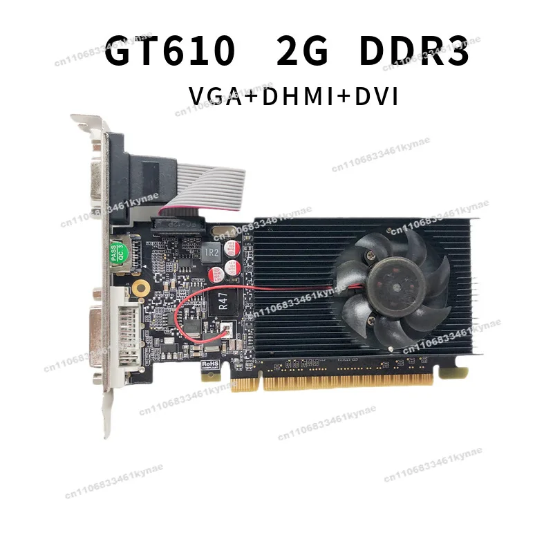 Suitable for The New GT610 2G DDR3 Small Chassis, Independent High Definition Graphics Card