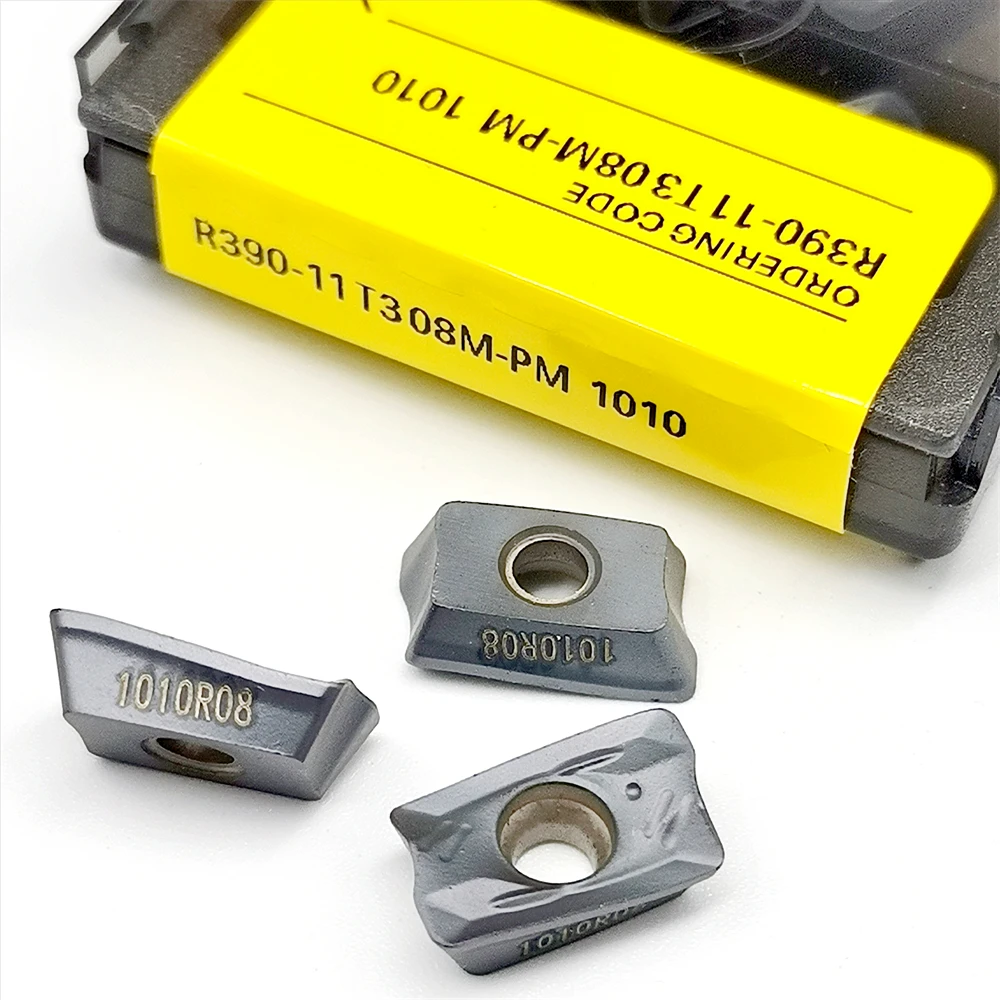 R390 11T304 11T308 11T320 PM1010 PM1025 PM1030 PM1040 PM1130 PM4240 Cermet Inserti In Metallo Duro Utensile di Tornitura Tornio CNC Taglio Dei Metalli