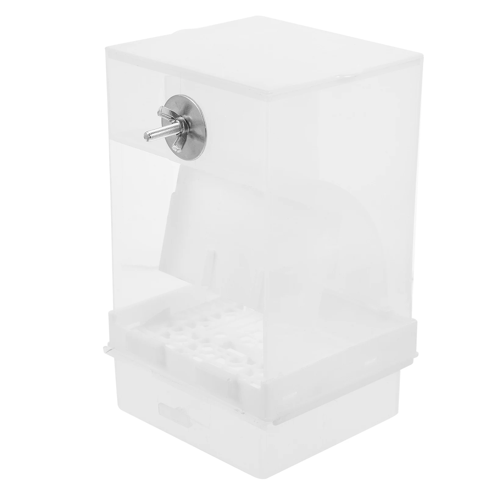 

Acrylic Automatic Bird Feeder Large Capacity Parrot Food Container Creative Practical Feeding Solution Easy Time Saver Pet