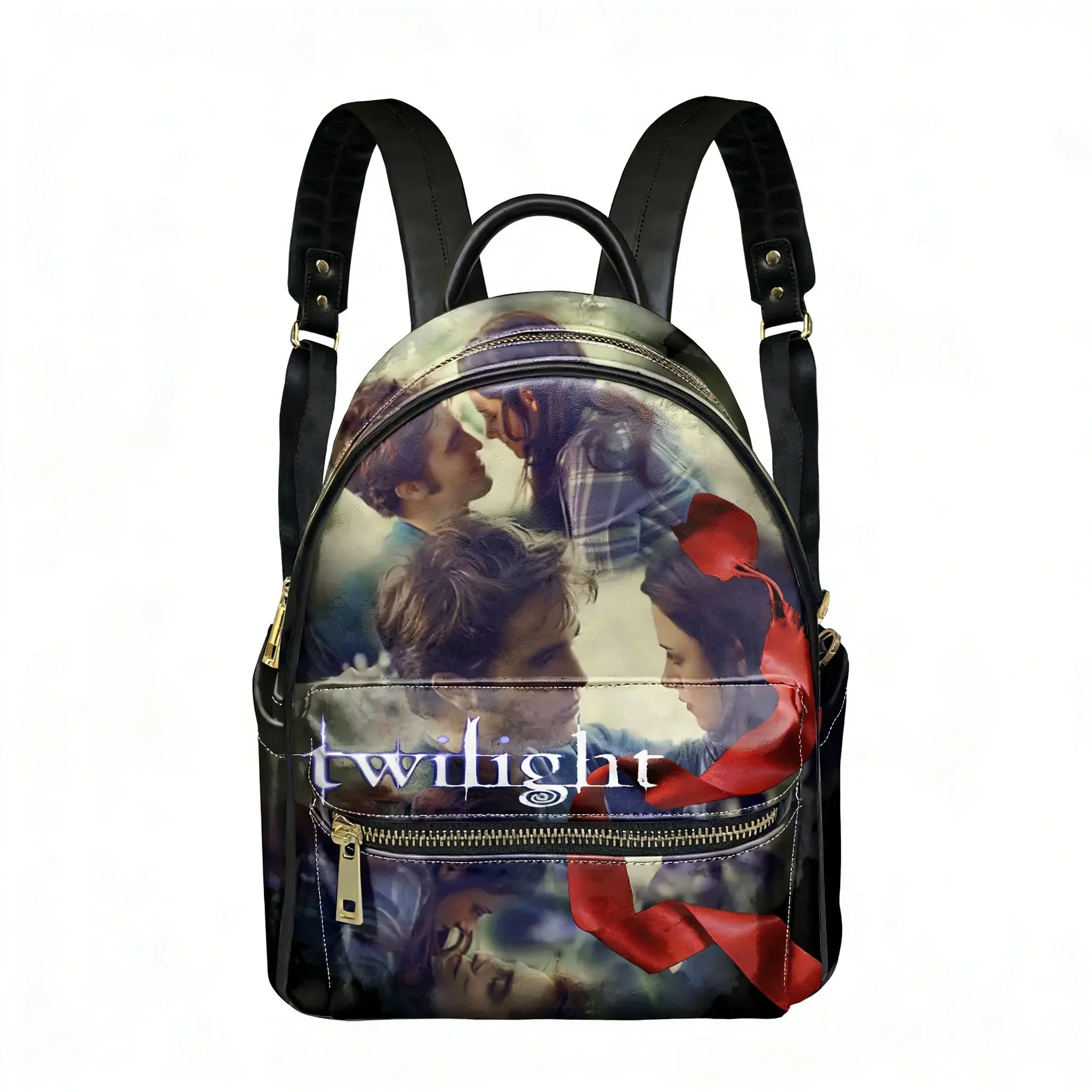 Twilight Classic Movie Edward Bella Backpack Womens Men Personalized Double Shoulder Bag Business Travel Bookbag Rucksack Gift