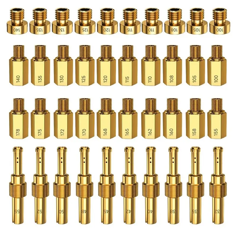 2025 Trend For Keihin PE PWK CVK OKO KOSO Polini Carb Compatible 40-Piece Carburetor Main Injection& Slow-Speed Pilot Jet Replac
