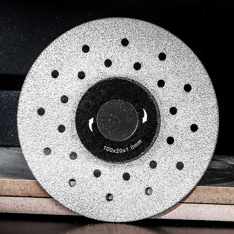 Smerigliatrice angolare diamantata ad alta densità da 2 pezzi per lastre di roccia piastrelle di ceramica - utensile da taglio per lucidatura per progetti fai da te