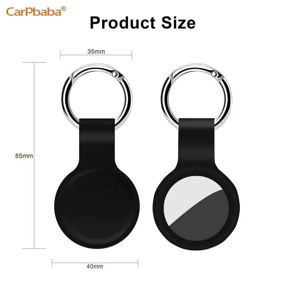 Cover for Apple Airtags Case Liquid Silicone Protective Shell tracker Accessories Anti-scratch Sleeve Keychain Air tag case