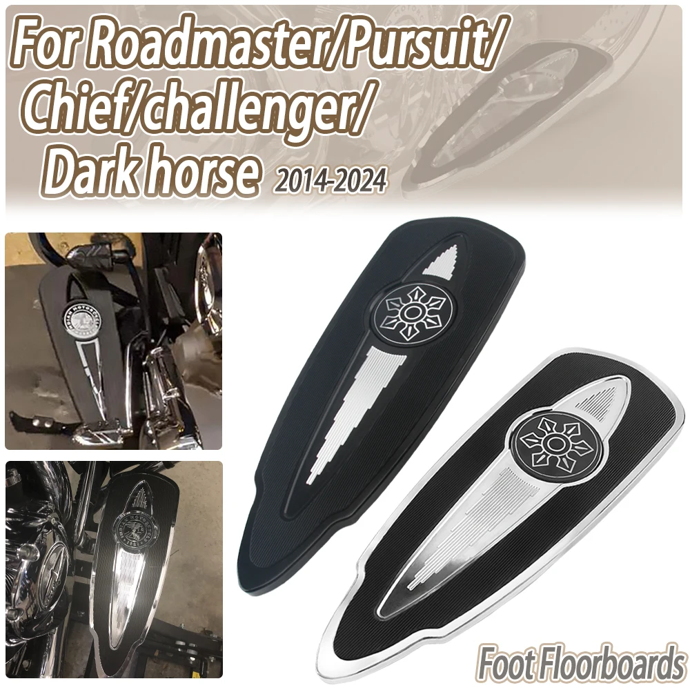 Rider Floorboards Driver Footboards For Indian Chief Classic Dark Horse Roadmaster Pursuit Challenger Vintage Springfield 14-24