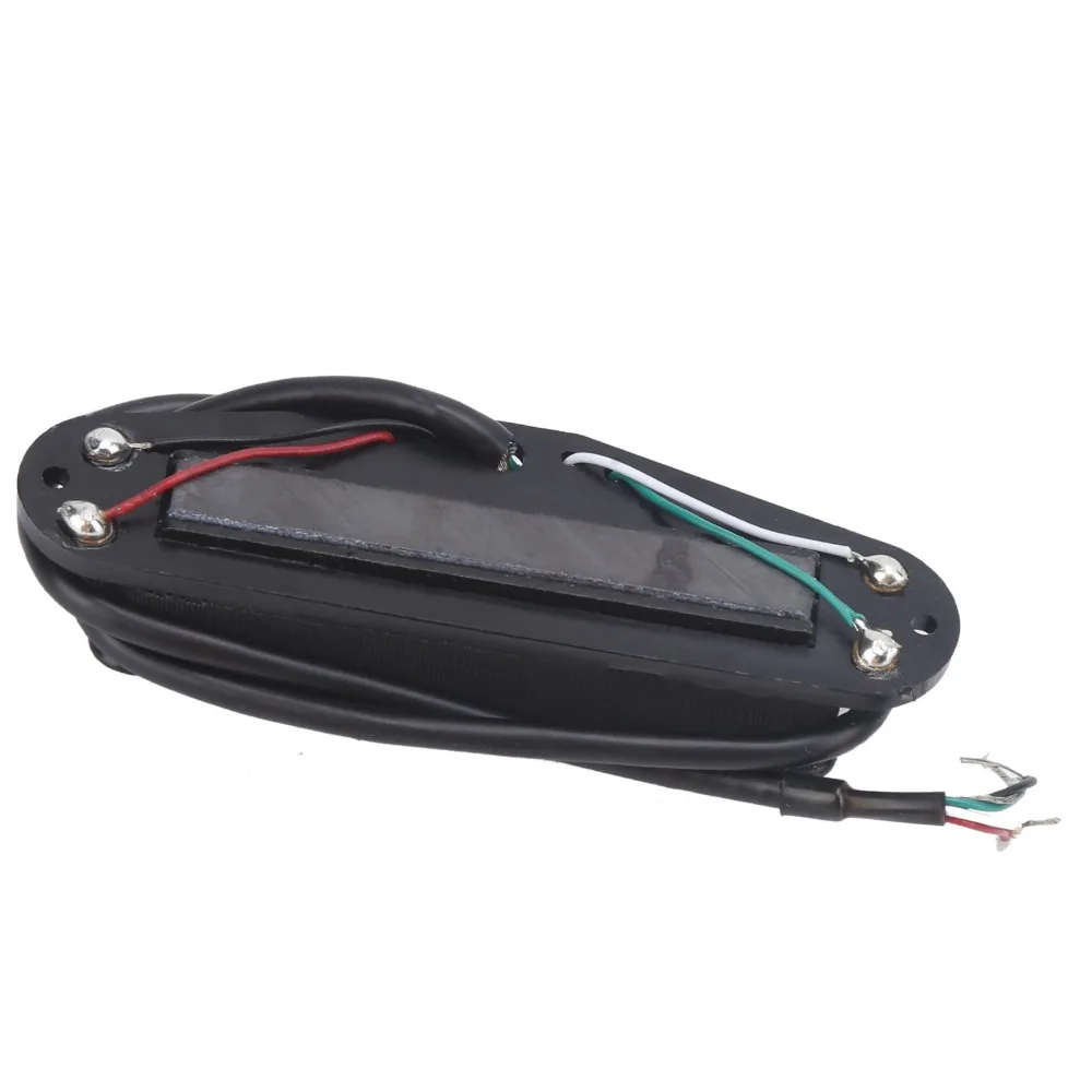 10K Output Dual Rail Humbucker Pickup ABS+Ceramic Magnet Material Black Guitar Accessories Electric Guitar Pickup