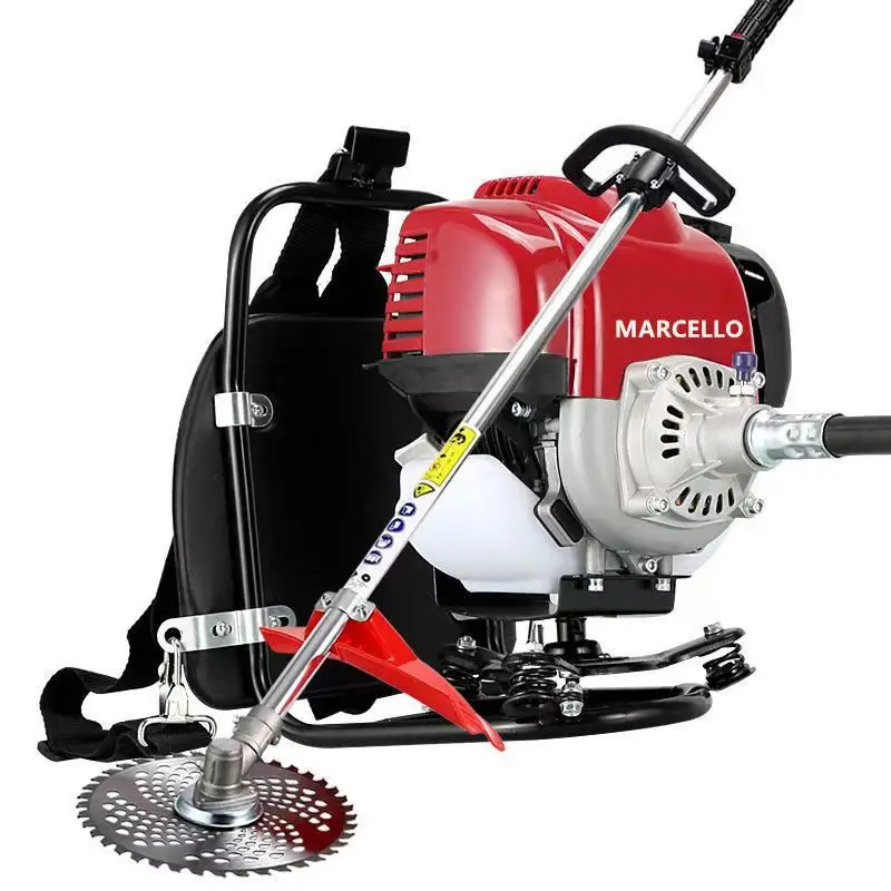 

Lawn Mower Four-Stroke Backpack Harvester Small Household Lawn Mower Brush Cutter