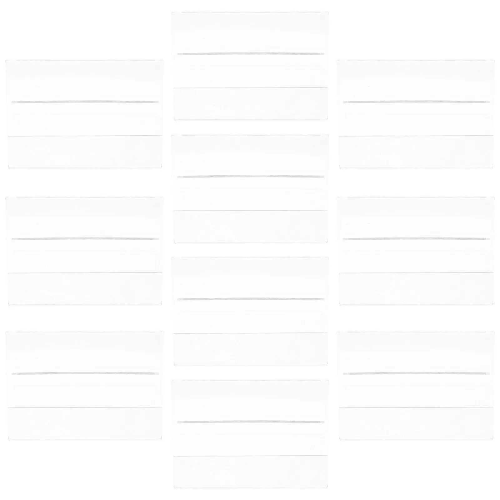 

10Pcs Transparent Acrylic Name Card Rack Vertical Business Card Stand Desk Counter Display Holder for Corporate Events