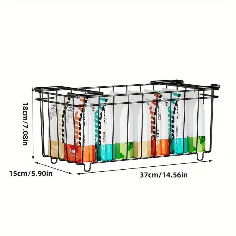3Pcs Refrigerator and Freezer Storage Basket Kitchen Organizer Rack Refrigerators Suitable for Freezing Meat and Vegetables