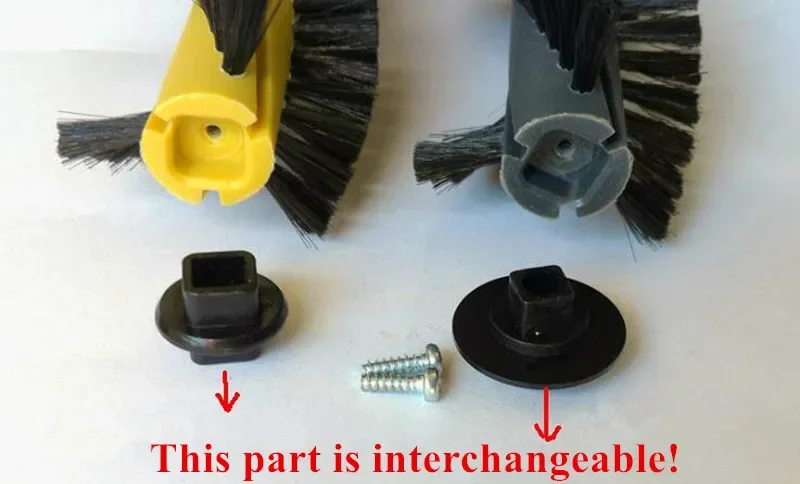 Main Middle Intermediate Roller Brush Motor Holder + Main Brush for ILIFE A4 A4S A40 Robot Vacuum Cleaner Parts Replacement