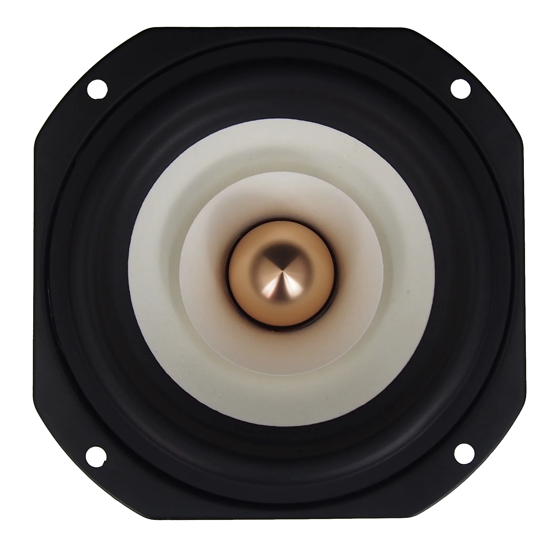 Sounderlink 4" Full Range Speakers Aluminum Bullet & Kapton Cone HiFi Bookshelf/Desktop Monitor MidRange Woofer, 4/8 Ohm