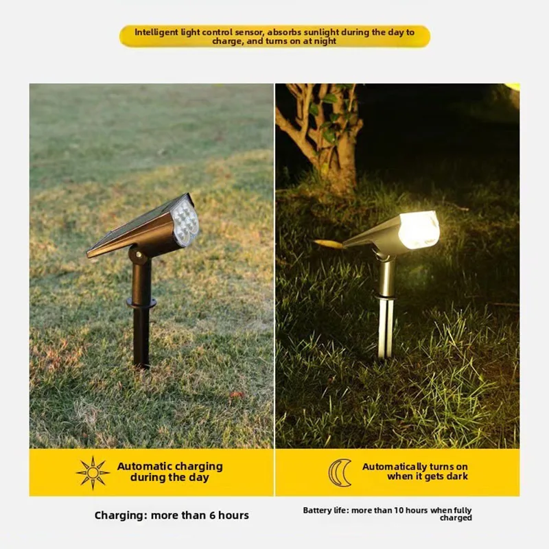 7LED Solar Power Light Solar Garden Light outdoor IP65 Waterproof Landscape Solar Lamp Super Bright 1/2/4PCS Solar Spotlight