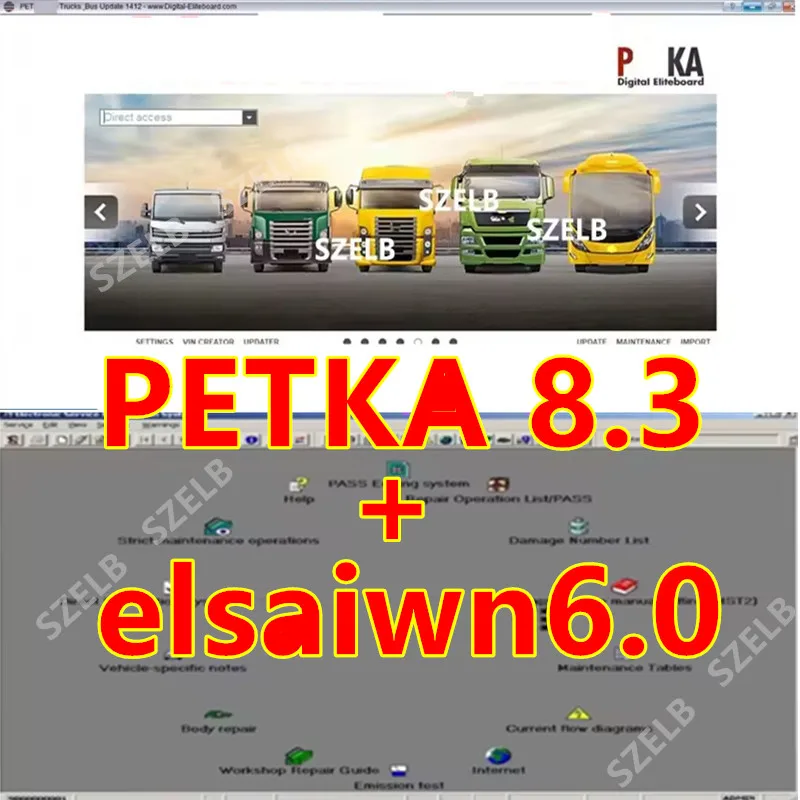 

PETKA8.3 with ELSAWIN 6.0 Newest for A-udi for V-W Auto Repair Software Group Vehicles Electronic Parts Catalog