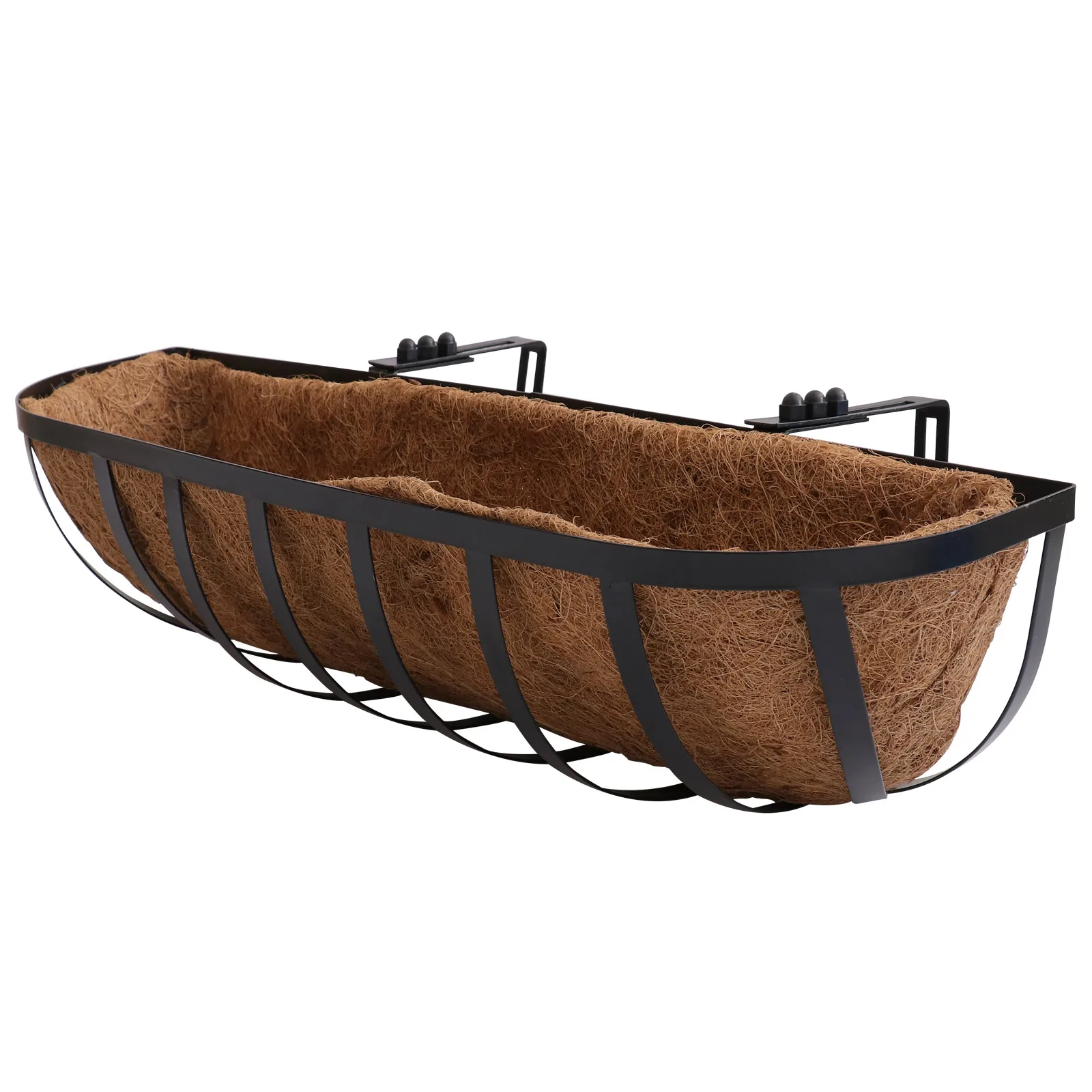 

Coir Wall Planter 24 Inch Coconut Palm Hanging Basket Brown Indoor Plants Garden Outdoor Flower Pot Decorative
