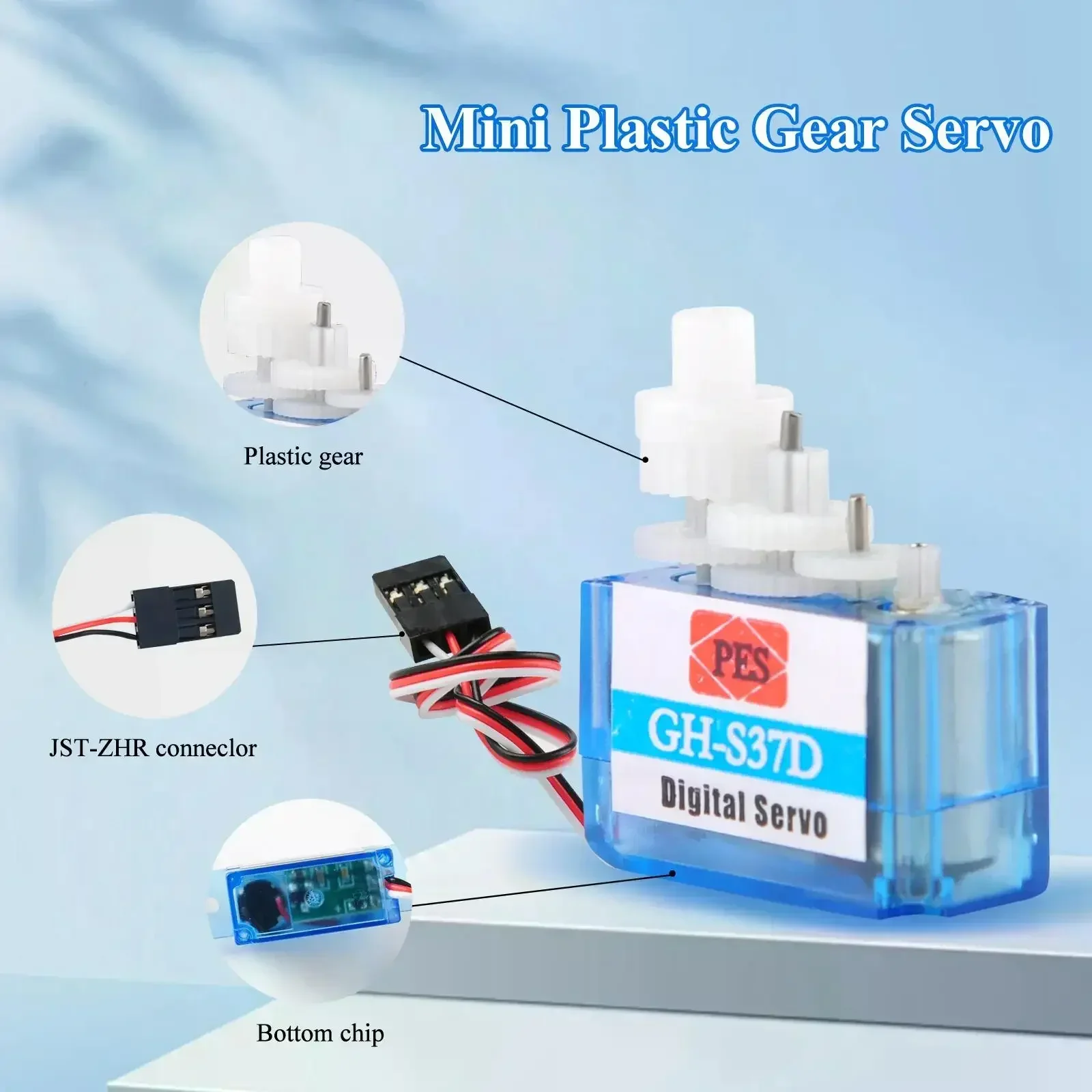 0.8kg.cm Micro Digital Servo Mini Super Light 3.7g 90 Degree for Control Aircraft Flight Direction RC Plane Helicopter Boat Car