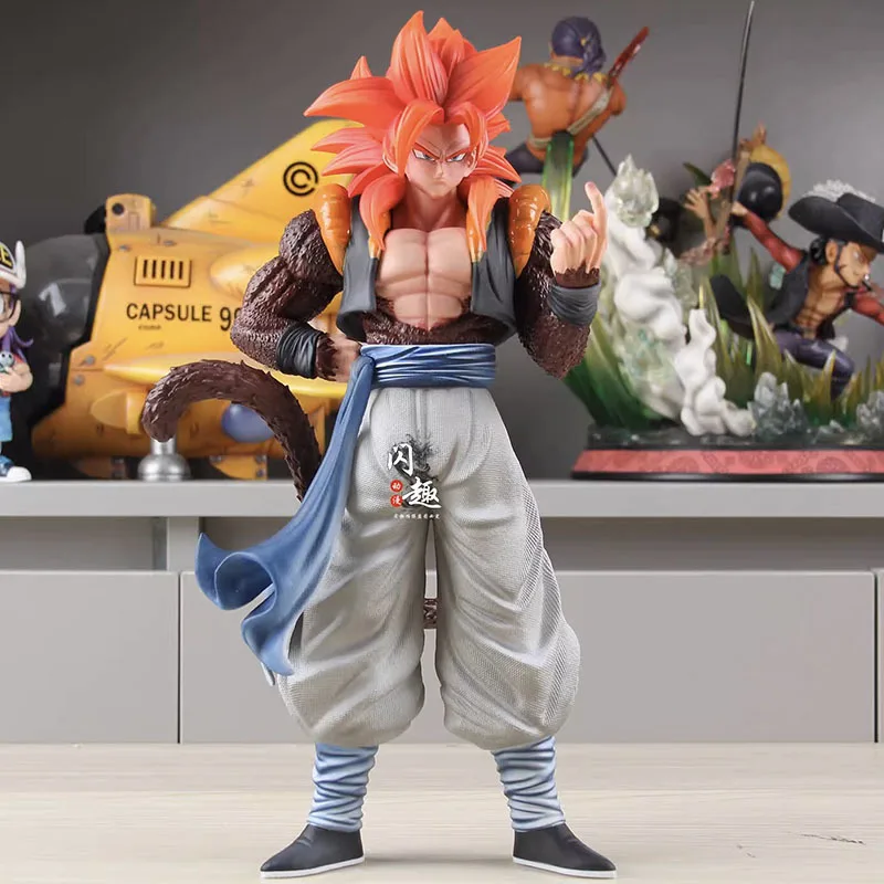 

31.5cm Dragon Ball Z SSJ4 Gogeta Model Anime DBZ Action Figure Super Saiyan Figurine Collection GK Statue Ornaments Toys Gift