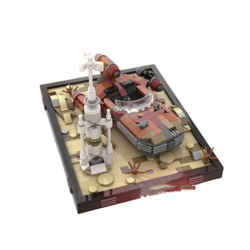 

Spot MOC-647pcs DIY small particle assembled building blocks puzzle toy model gift set ornaments