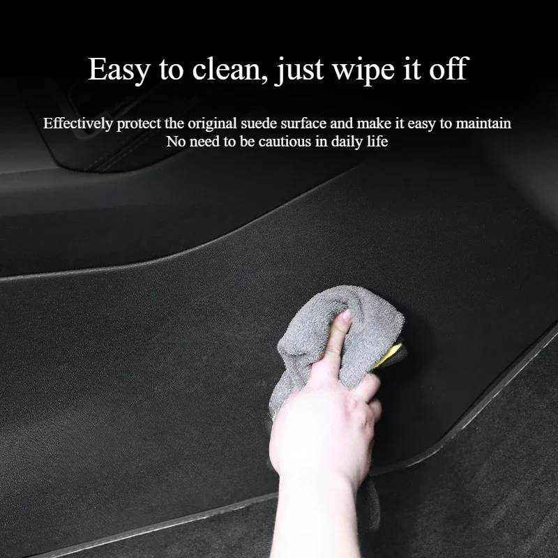 Center ควบคุมด้านข้าง Anti-KICK Pad สําหรับ Tesla รุ่น Y Juniper 2025 TPE ด้านข้าง Defense KICK Pad ป้องกันรถอุปกรณ์เสริม