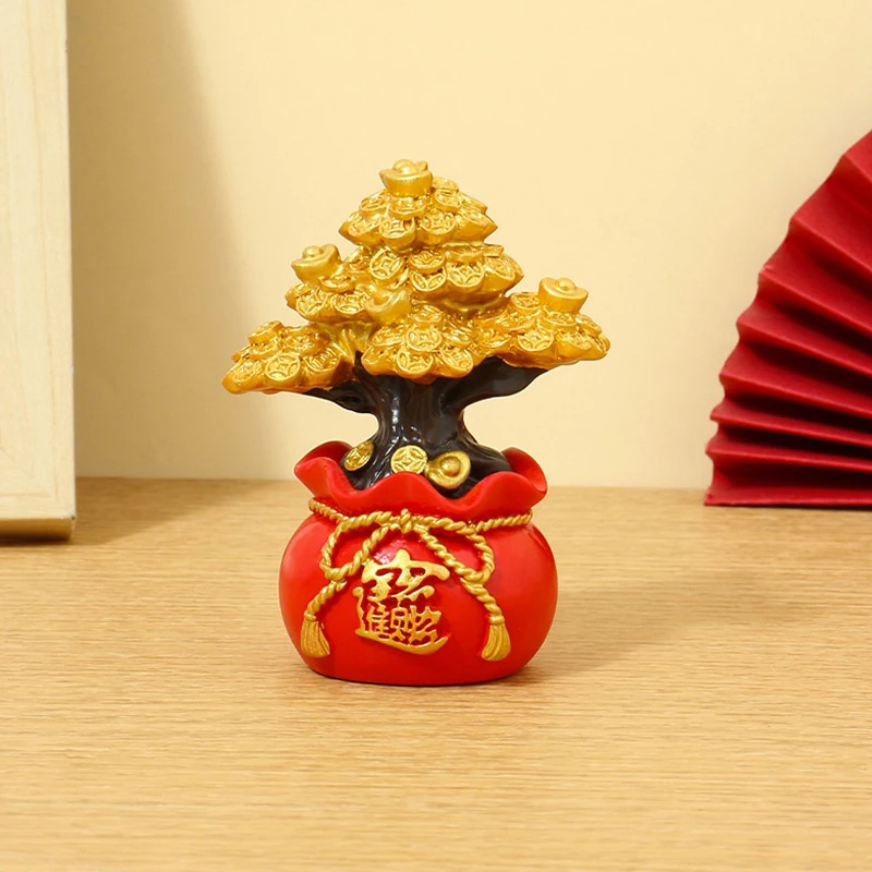 Chinese Feng Shui Money Tree Office Home Table Feng Shui Money Tree Cabinet Craft Plants Gift Stone Decorations Good Luck New