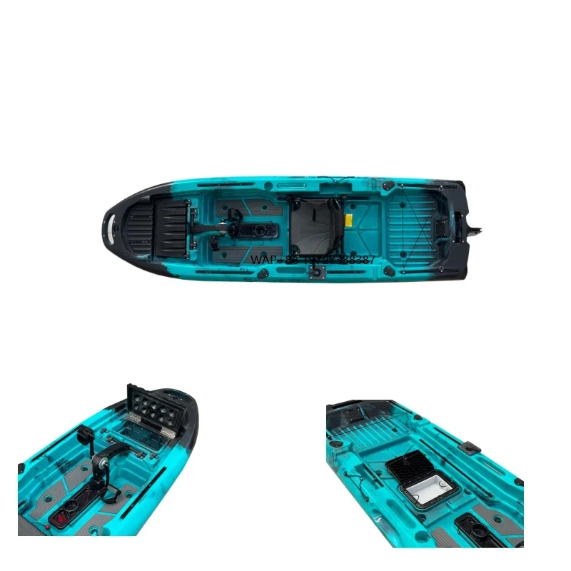 

Detachable Hull Fin or Gear Pedal Fishing Kayak Modular with Bait Box for Easy Transportation Capacity 265kg