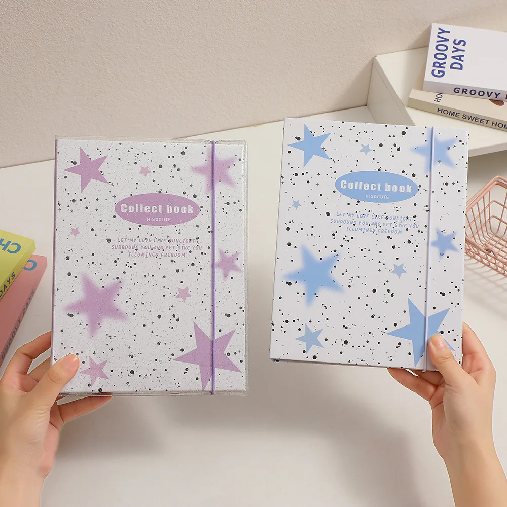 MINKYS Kawaii My Star A5 Kpop Photocard Binder Coletar Titular do cartão do livro Idol foto Photocard Álbum Papelaria