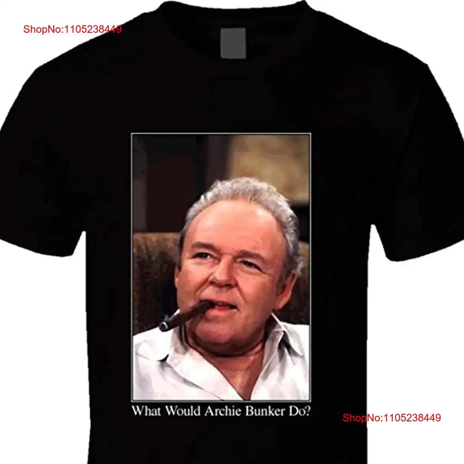Archie Bunker Wwd All in The Family Retro Tv shirt MatsuMake vintage Washed Stretched Stylish Unisex graphic homme Breathable