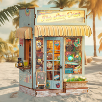 DIY Wooden Miniature Building Kits The Last Drop Cottage Doll Houses With Furniture 3D Puzzle Casa Dollhouses for Friends Gifts