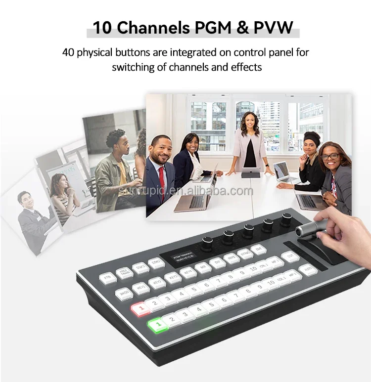 Video Conference Black Magic ATEM Switcher Studio HD vMix Television Pro Studio HD Live Broadcasting Streaming Switcher