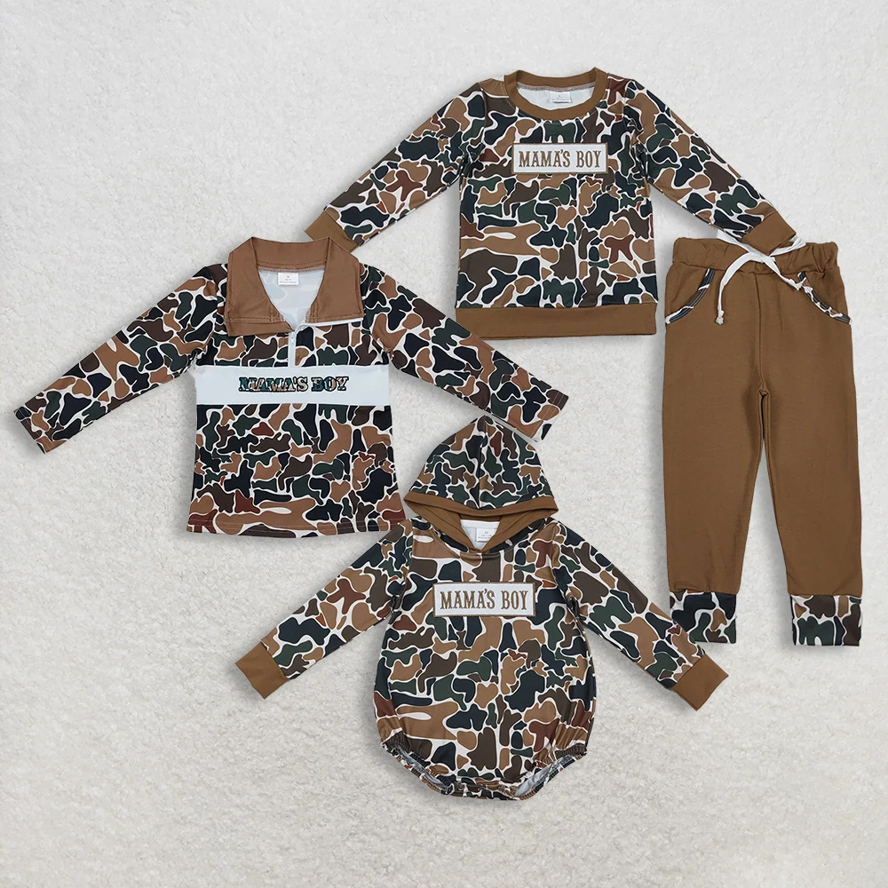 

z1115-01 BT0973 Wholesale Boutique kids clothes boy Sibling Matching long-sleeved pant pajamas Set Spring Children clothing