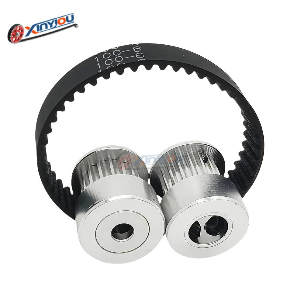 2GT belt 260mm timing pulley 20+20 teeth 1:1 deceleration and speed increase customized set (belt width 6/10/15mm optional)
