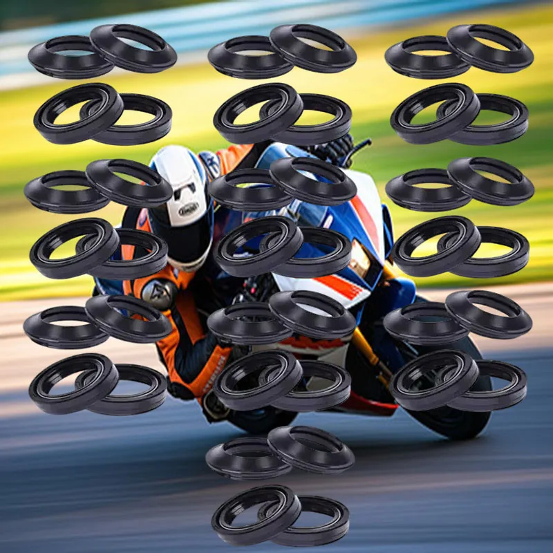 

41x54x11 41 54 11 Front Fork Damper Oil Seal and Dust Seal For Harley Davidson FLTRI 1340 Road Glide FXB 1340 FXD 1340 FXDL 1340