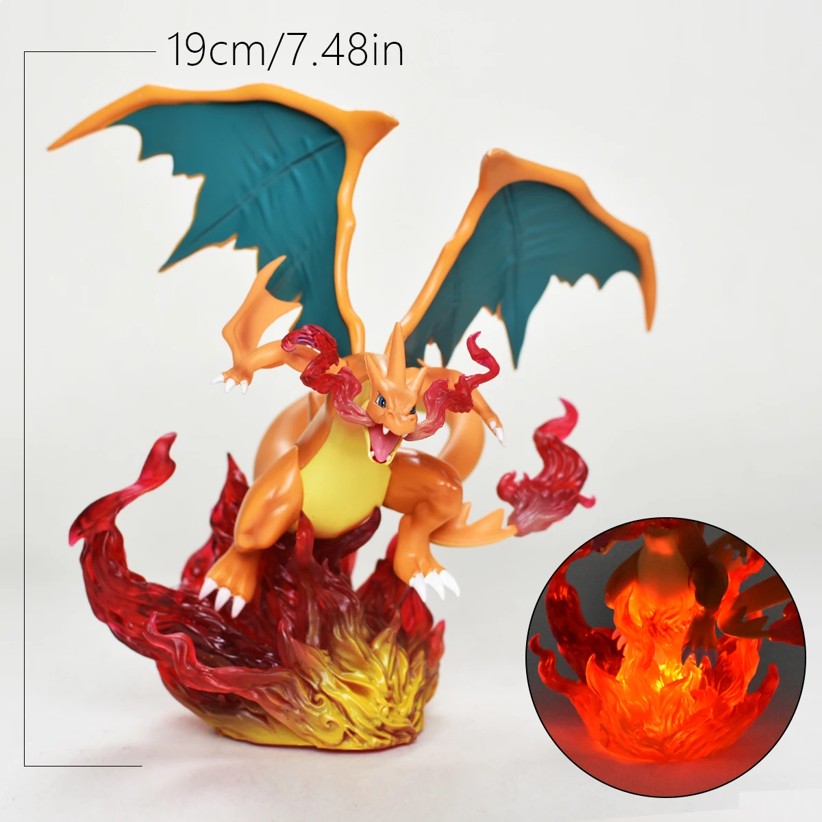 ฟิกเกอร์อนิเมะโปเกมอน เมกะ ชาริซาร์ด วาย แอคชั่นฟิกเกอร์ พีวีซี รูปปั้น ของตกแต่งโต๊ะทำงาน ของสะสม โมเดล ของเล่น ของขวัญ