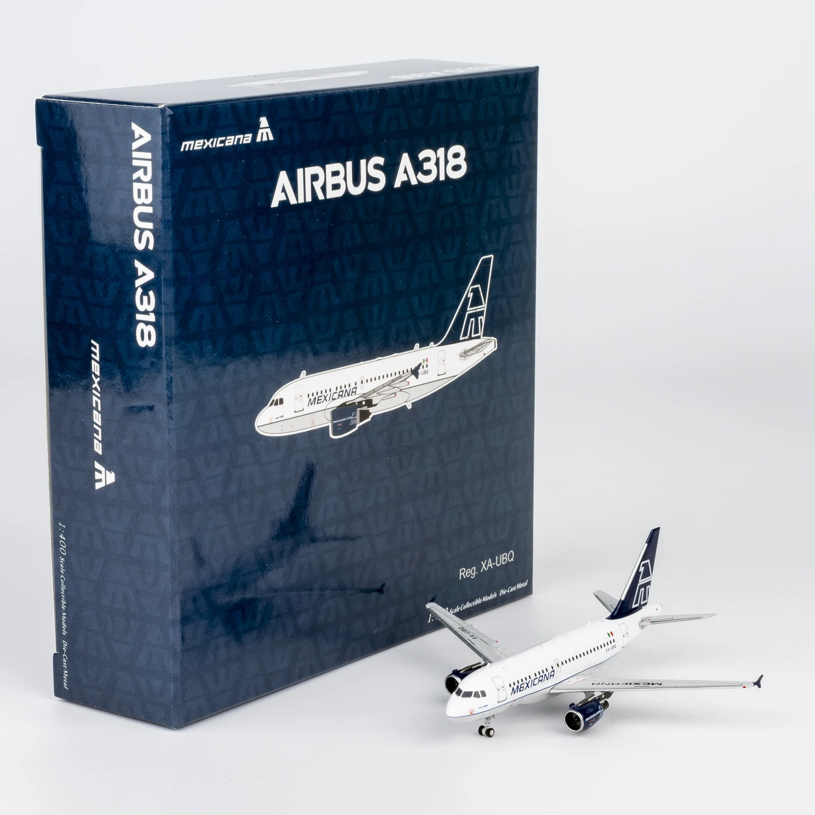 Modelo Coleccionable de Avión de Aleación 48029, Regalo NG Models 1:400, Airbus A318-100 de Mexicana Airlines, Modelo de Avión a Escala XA-UBQ