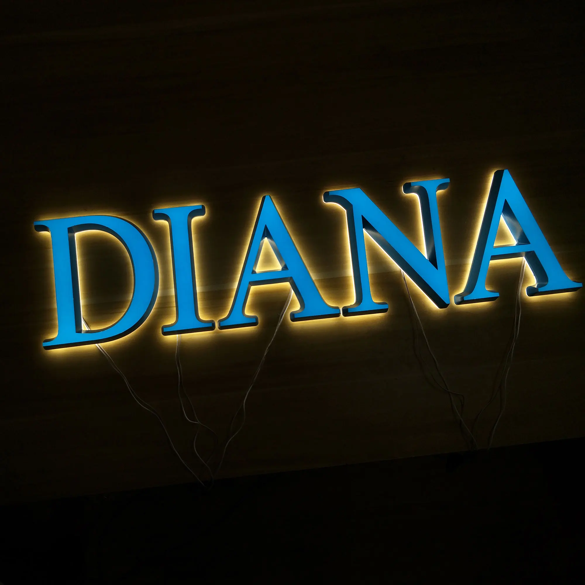 Interior 3d sign beauty salon spa wall decor logo sign front lit 3d letters double lit acrylic cut led letter signs