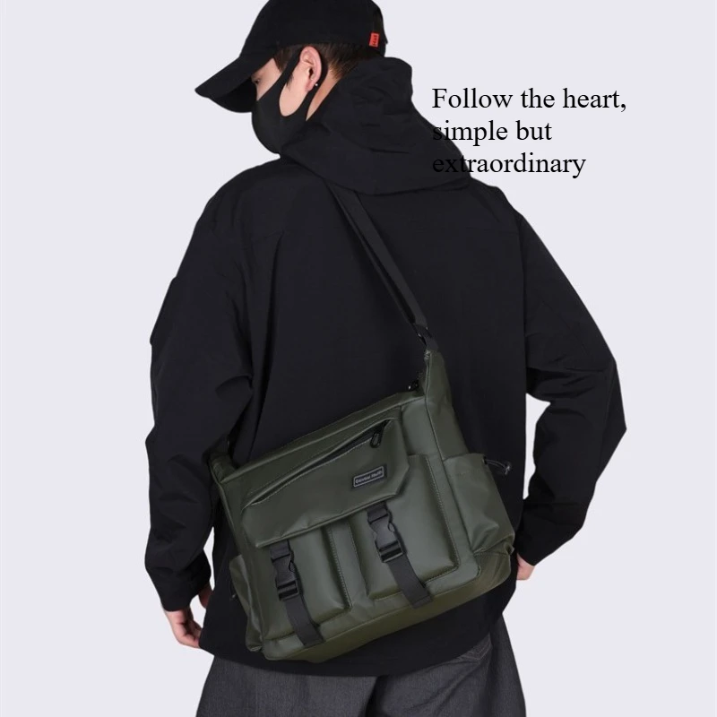 حقيبة كتف مفردة رياضية عملية ذات سعة كبيرة للرجال، حقيبة كروس نسائية، حقيبة ظهر للمشي لمسافات طويلة، حقيبة حبال #1