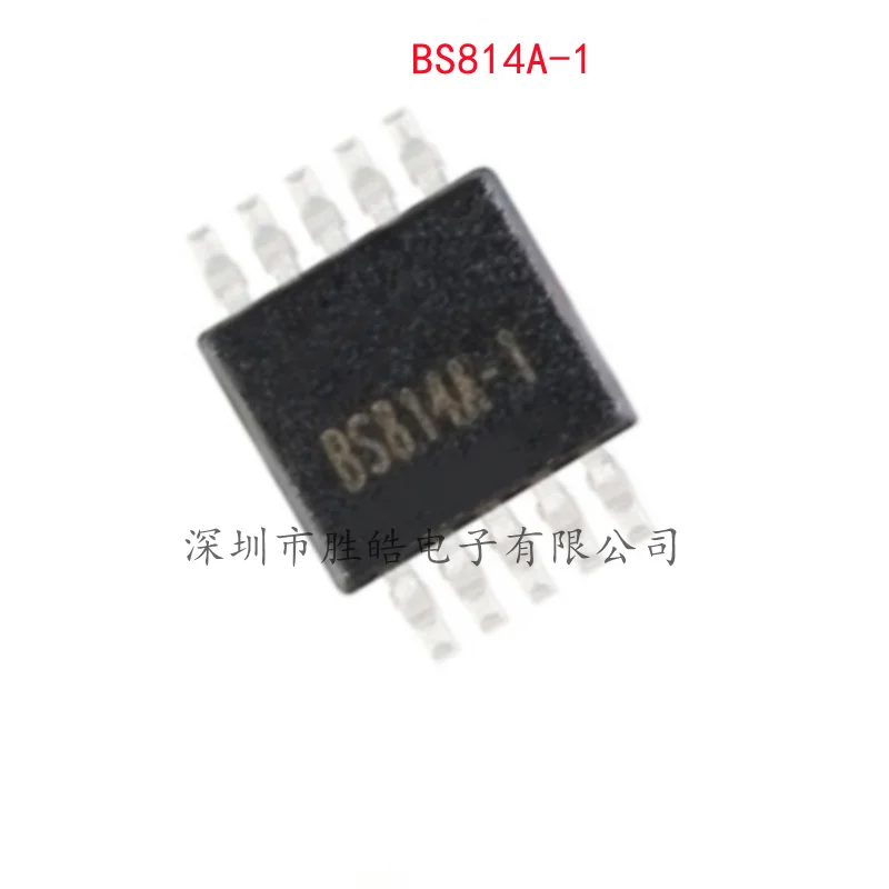 (5PCS)  NEW  BS814A-1  BS814A  4-Channel 4-Button Touch IC Touch Button Chip  MSOP10  BS814A-1   Integrated Circuit